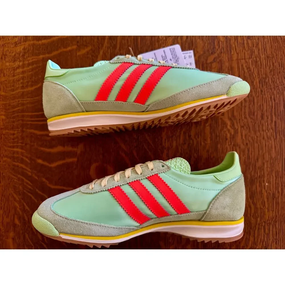 NIB ADIDAS SL 72 OG Semi GreenSpark Solar Orange W7
